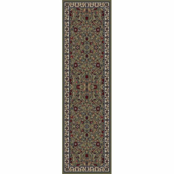 Concord Global Trading 2 ft. 3 in. x 7 ft. 7 in. Jewel Kashan - Green 40652